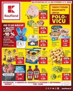 Propagačné noviny Kaufland, platné od 2026-08-27 do 2026-09-02.