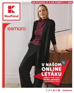Propagačné noviny Kaufland, platné od 2026-08-27 do 2026-09-02.