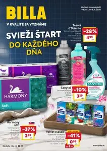 Propagačné noviny BILLA, platné od 2026-07-29 do 2026-09-08.