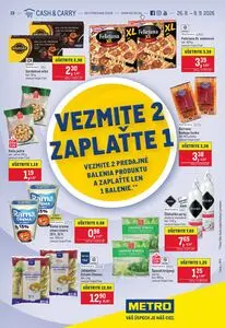 Propagačné noviny METRO, platné od 2026-08-26 do 2026-09-08.