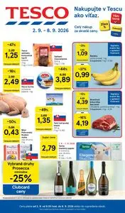 Propagačné noviny TESCO, platné od 2026-09-02 do 2026-09-08.