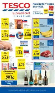 Propagačné noviny TESCO, platné od 2026-09-02 do 2026-09-08.