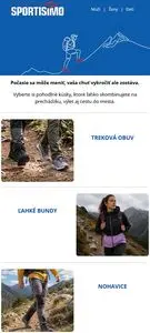 Propagačné noviny SPORTISIMO, platné od 2026-09-05 do 2026-09-11.