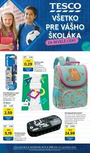 Propagačné noviny TESCO, platné od 2026-08-03 do 2026-09-13.