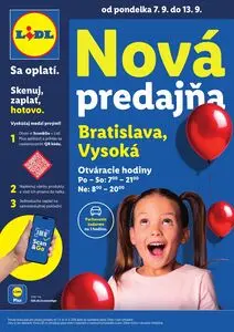 Propagačné noviny LIDL, platné od 2026-09-07 do 2026-09-13.