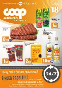 Propagačné noviny COOP, platné od 2026-09-03 do 2026-09-16.