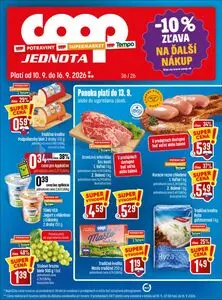 Propagačné noviny COOP, platné od 2026-09-10 do 2026-09-16.