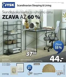 Propagačné noviny JYSK, platné od 2026-08-12 do 2026-09-20.