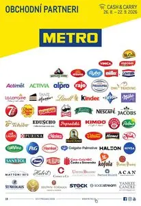 Propagačné noviny METRO, platné od 2026-08-26 do 2026-09-22.