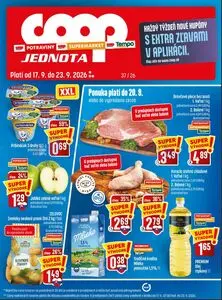 Propagačné noviny COOP, platné od 2026-09-17 do 2026-09-23.