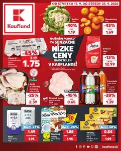 Propagačné noviny Kaufland, platné od 2026-09-17 do 2026-09-23.