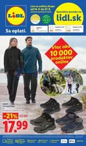 Propagačné noviny LIDL, platné od 2026-09-14 do 2026-09-27.