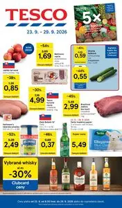 Propagačné noviny TESCO, platné od 2026-09-23 do 2026-09-29.
