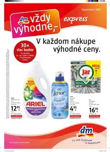Propagačné noviny dm, platné od 2026-09-15 do 2026-09-30.