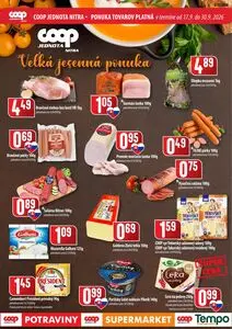 Propagačné noviny COOP, platné od 2026-09-17 do 2026-09-30.