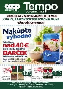 Propagačné noviny COOP, platné od 2026-09-24 do 2026-09-30.
