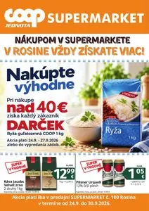 Propagačné noviny COOP, platné od 2026-09-24 do 2026-09-30.