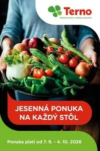 Propagačné noviny Terno, platné od 2026-09-07 do 2026-10-04.