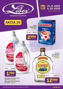 Propagačné noviny Libex, platné od 2026-09-21 do 2026-10-04.