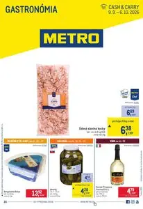 Propagačné noviny METRO, platné od 2026-09-09 do 2026-10-06.