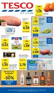 Propagačné noviny TESCO, platné od 2026-09-30 do 2026-10-06.