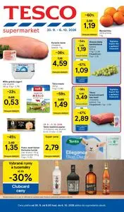 Propagačné noviny TESCO, platné od 2026-09-30 do 2026-10-06.