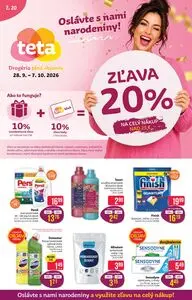 Propagačné noviny teta, platné od 2026-09-28 do 2026-10-07.