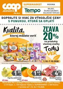 Propagačné noviny COOP, platné od 2026-10-01 do 2026-10-07.