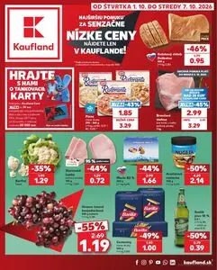 Propagačné noviny Kaufland, platné od 2026-10-01 do 2026-10-07.