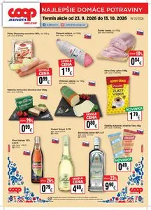 Propagačné noviny COOP, platné od 2026-09-23 do 2026-10-13.