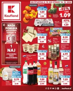 Propagačné noviny Kaufland, platné od 2026-10-08 do 2026-10-14.