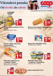 Propagačné noviny COOP, platné od 2026-10-15 do 2026-10-17.