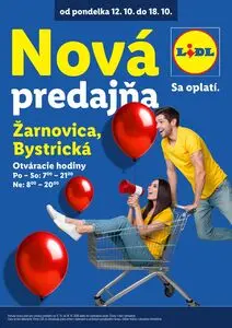 Propagačné noviny LIDL, platné od 2026-10-12 do 2026-10-18.