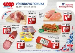 Propagačné noviny COOP, platné od 2026-10-15 do 2026-10-18.