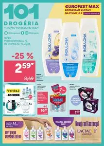 Propagačné noviny 101 Drogerie, platné od 2026-10-07 do 2026-10-20.