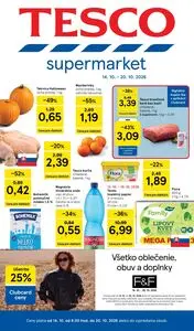 Propagačné noviny TESCO, platné od 2026-10-14 do 2026-10-20.