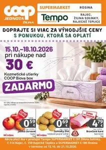 Propagačné noviny COOP, platné od 2026-10-15 do 2026-10-21.