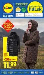 Propagačné noviny LIDL, platné od 2026-10-12 do 2026-10-25.