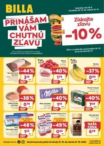Propagačné noviny BILLA, platné od 2026-10-21 do 2026-10-27.