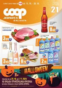 Propagačné noviny COOP, platné od 2026-10-15 do 2026-10-28.