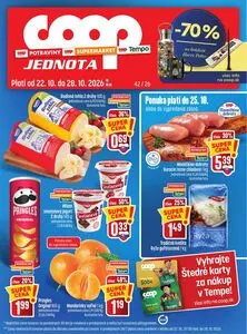Propagačné noviny COOP, platné od 2026-10-22 do 2026-10-28.