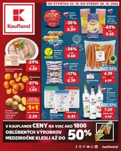 Propagačné noviny Kaufland, platné od 2026-10-22 do 2026-10-28.