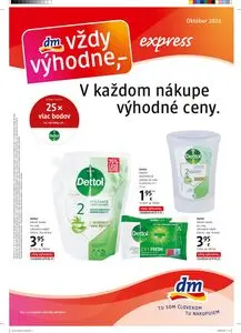 Propagačné noviny dm, platné od 2026-10-15 do 2026-10-31.