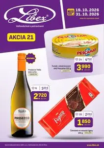 Propagačné noviny Libex, platné od 2026-10-19 do 2026-10-31.