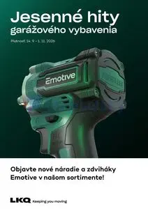 Propagačné noviny AUTO KELLY, platné od 2026-09-14 do 2026-11-01.