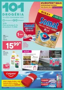 Propagačné noviny 101 Drogerie, platné od 2026-10-21 do 2026-11-03.