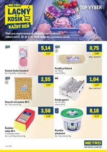 Propagačné noviny METRO, platné od 2026-10-21 do 2026-11-03.