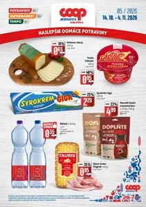 Propagačné noviny COOP, platné od 2026-10-14 do 2026-11-04.