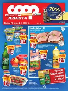 Propagačné noviny COOP, platné od 2026-10-29 do 2026-11-04.