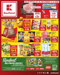 Propagačné noviny Kaufland, platné od 2026-10-29 do 2026-11-04.